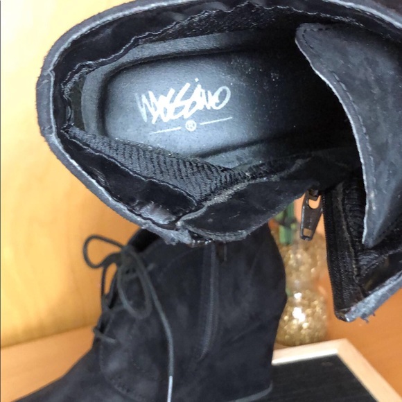 Mossimo Lace Up Wedge Booties - Picture 3 of 4